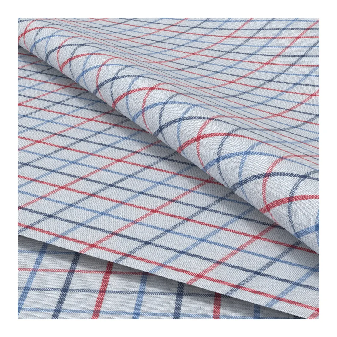 40 \ 40d Katoen Spandex Easy Care Stretch Plaid Stof Geweven Geruit Popeline Geverfd Stof Voor Overhemden