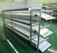 Cage à Poulets Manuelle Type H pour Poulets de Chair ou Poules Pondeuses, pour Petites et Moyennes Exploitations Avicoles