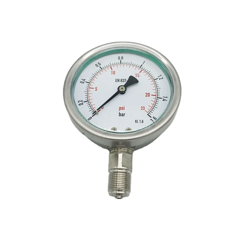 Manomètre de pression d'air de 100mm de diamètre, manomètre de pression d'air de 2,5bar