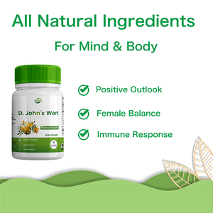 HACCP OEM ODM St John's Wort Supplement capsules ส่งเสริมความสมดุลทางอารมณ์และการตอบสนองต่อความเครียด - Product Image 4