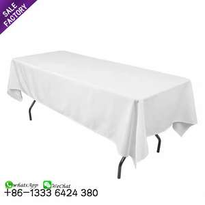Nappes de table personnalisables de couleur blanche à prix compétitif et avec de bons commentaires, pour les fêtes - Product Image 1