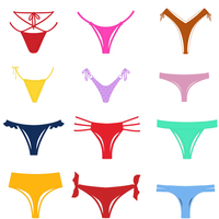 Tanga Bikini Extremo Micro Sexy TWB1 para Mujer, Traje de Baño Reversible, Fabricante de Trajes de Baño Bikini Sexy Personalizados con Marca Privada