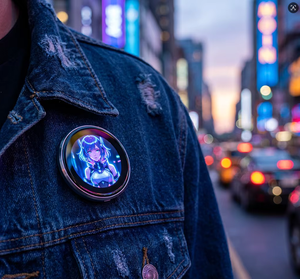 Badge électronique intelligent NFC personnalisable de 1,7 pouce HD pour les fans de jeux d'anime, transfert de photos, de GIFs, d'animations et de vidéos - Product Image 6