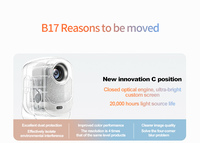 Proyector LCD Portátil Mini B17 en Oferta, Totalmente Sellado, Enfoque Automático, Compatible con 1080P 4K, Full HD, WIFI, Android 12, HIFI Estéreo 3D
