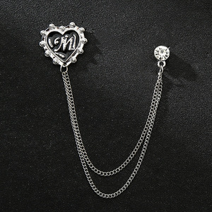 Broche de costume pour homme, bijoux DIY, ornement de vêtement, épingles à badges, chaîne en or et argent, insecte, plante, animal, corsage, cadeau pour homme, blazer, broche de revers - Product Image 5