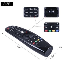 Control Remoto de Voz Inteligente BT de Repuesto AN-MR600 Compatible con Modelos de TV Inteligente LG: 42LF652V, 32LF652V, 32LF55, 42LF55