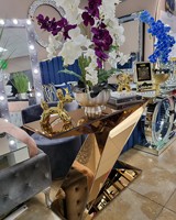 Meubles de salon, ensemble table console et miroir