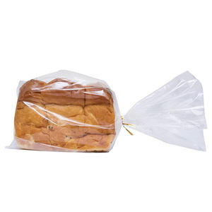 Sacs à pain en plastique transparent imprimés translucides avec attaches pour scellement de produits alimentaires personnalisés - Product Image 3