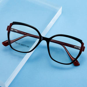 Gafas con Filtro de Luz Azul TR87191, Montura Cuadrada Completa de TR90 y Acetato, Unisex, Diseño con Patrón - Product Image 2