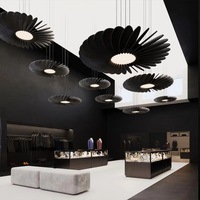 Prix d'usine Modèle 3D Design Home Decorative PET Acoustic Hanging Lights
