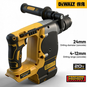 Trapano a percussione a batteria <span class=keywords><strong>Dewalt</strong></span> 20V, design portatile con ricarica, impugnatura antiscivolo, perforazione efficiente, modello DW giallo resistente - Product Image 5