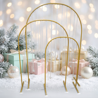 Vente directe d'usine Tube unique arc de mariage arc en métal doré décoration de fête de mariée