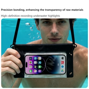 Pochette étanche pour téléphone Yuanfeng New Outdoor Water Sports avec écran <span class=keywords><strong>tactile</strong></span> TPU, IPX8, avec valve à vide - Product Image 6