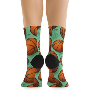 Chaussettes de sport imprimées en gros pour adultes, respirantes, pour l'été, avec motifs imprimés numériquement, pour l'entraînement sportif et la course à pied - Product Image 2
