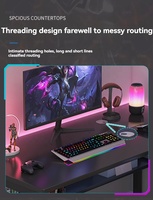 Table et chaise de jeu de haute qualité pour l'e-sport, design moderne et luxueux, bureau d'ordinateur à domicile de haute qualité, bureau de travail