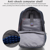 CoolBELL Mochila para Portátil de 15.6 Pulgadas para Hombre, Ligera, Duradera, Impermeable, con Puerto de Carga USB y Logotipo Personalizado