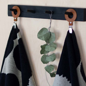 Cross-border bathroom towel <b>clips</b>, PU leather kitchen and bathroom towel hanging hooks, creative storage <b>clips</b>, windproof <b>clips</b>. - Product Image 3