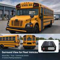 Système de caméra MDVR pour camion et bus, écran 7 pouces, options 4/8 canaux, vision nocturne, GPS, GSM, WiFi, 12-36V, étanche IP68, 1080P HD, enregistrement en boucle