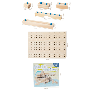 New Design Montessori Little Architect Educational Diy Jigsaw Puzzles Wooden Building Block Wholesale Toys for Kids Boys Girls - Product Image 6