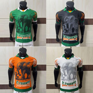 25-26 Yaz Sezonu Rahat Polyester Spor Formaları OEM Hizmeti Afrika Oyuncuları Edisyonu Fildişi Sahili Fas Senegal İçin Üstün Kalite - Product Image 2