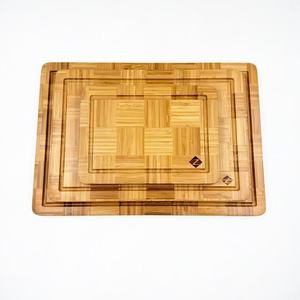 Bamboo Cutting Board Set 3 Piece Rectangle <b>Wooden</b> Chopping <b>Block</b> For Kitchen Food Prep - Product Image 1