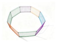 Enclos d'exercice pour hamsters en métal, vente en gros d'usine, enclos de marche pour petits animaux, grand espace, portable, durable, facile à assembler
