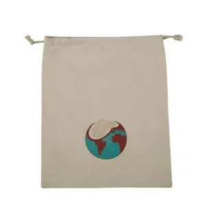 huahao rucksack neues faltbares personalisiertes langlebiges beige kinder-rucksack mit kordelzug kleine storge-baumwolle