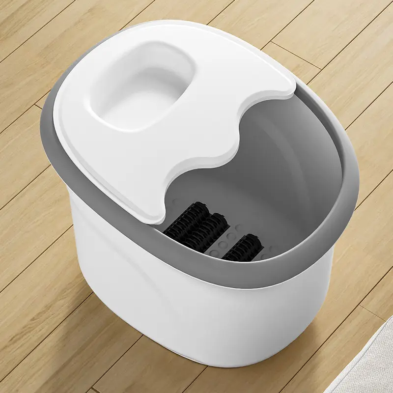 Sesame Foot Massage Plastic Bucket High Temperature Resistance Feet Washing Barrel Simple Pedicure Movable Bucket