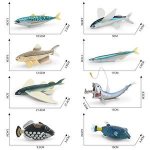 Giocattoli Cognitivi per Bambini: Modellini di Animali Marini, Pesce Volante, Pesce Spada, Pesce <span class=keywords><strong>Scatola</strong></span>, Tonno, Sauri del Pacifico - Product Image 4