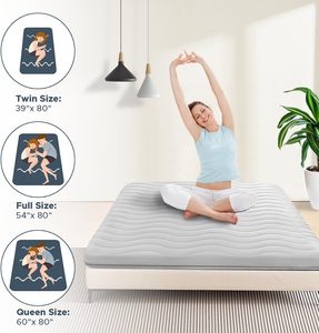 Colchón de Alta Calidad con Comodidad Similar a la Nube, Colchón de Espuma Viscoelástica de Alta Densidad con Transpirabilidad para Dispersar la Presión en el Cuerpo - Product Image 6