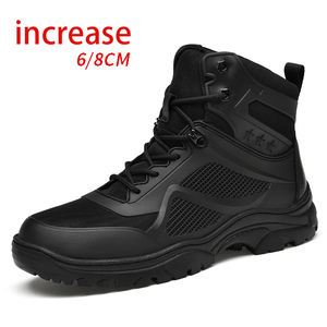 Bottes de randonnée montantes décontractées pour hommes, automne-hiver, grande taille, avec embout en acier et maille respirante, pour l'escalade en plein air - Product Image 1