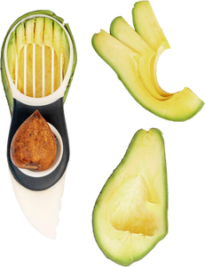 Éplucheur d'avocat multifonction 3 en 1 en acier inoxydable et outil de dénoyautage de fruits, outil de cuisine écologique pour fruits et légumes - Product Image 5