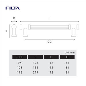 Ручка-скоба Т-образная для шкафа, комода, современная мебельная ручка для кухни и гардероба - Product Image 6