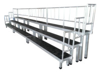 Plateformes de scène pour chœur en contreplaqué avec cadre en aluminium réglable