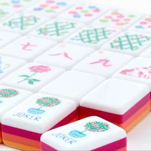 Entrega Rápida, Fichas de Mahjong Americanas Minimalistas Hechas a Mano, Juego de Mahjong Acrílico para Viajes, Vacaciones y Fiestas - Product Image 2