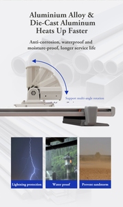Lampe solaire de rue <span class=keywords><strong>60W</strong></span> 80W 100W 120W 150W Panneaux solaires Fonction de nettoyage Lumière - Product Image 6