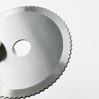 Lame circulaire dentée en acier inoxydable pour viande, couteau miniature à dents pour poulet et canard, lames industrielles