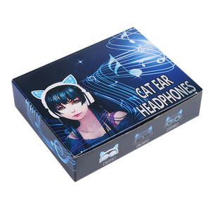 Trasduttore auricolare variopinto cuffia auricolare led per bambini cuffie del gatto del fumetto - Product Image 6