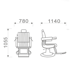 Silla de peluquero de salón Respaldo ajustable Reposapiés <span class=keywords><strong>Material</strong></span> de fácil limpieza Prioridad de comodidad del cliente - Product Image 5