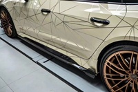 Lèvre de pare-chocs avant en fibre de carbone Style P pour Audi RS6 RS7 C8 Kit carrosserie en fibre de carbone jupe latérale diffuseur