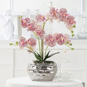 Oh Arts Flor Artificial de Orquídea, Orquídea Phalaenopsis Artificial, Orquídeas de Tacto Real, Flor Decorativa de Látex - Product Image 5