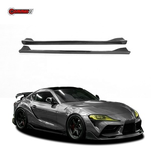 สเกิร์ตข้างคาร์บอนไฟเบอร์สำหรับ Toyota Supra A90 คู่หนึ่ง รุ่น AG Style น้ำหนักเบา ช่วยเพิ่มสมรรถนะด้านอากาศพลศาสตร์  ตกแต่งสไตล์รถแข่ง - Product Image 1
