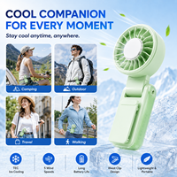 Ventilateur portable à clipser sur la ceinture, mini ventilateur personnel rechargeable avec écran LED, effet de refroidissement puissant