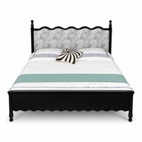 Ensemble de meubles de chambre à coucher King Size 1,8 m en bois massif, style français, rembourré, écologique et durable, par un fournisseur de confiance