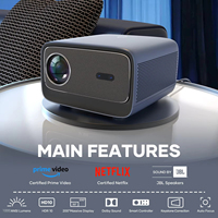 Projecteur LCD Intelligent Wupro K2, Applications Mondiales, Support 4K UHD, LED, 1000 Lumens ANSI, Système d'Exploitation Linux, Mise au Point Automatique, pour Home Cinéma et Jeux