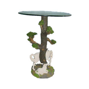 Mesa de café de té de elefante de poliresina para decoración del hogar - Product Image 2