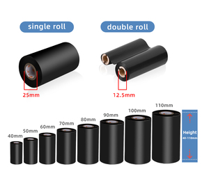 ริบบิ้นเครื่องพิมพ์เรซิ่นแว็กซ์ความเร็วสูง 24 มม. 300 มม. แบบกำหนดเองจากโรงงาน ใช้ได้กับเครื่องพิมพ์ฉลาก เครื่องพิมพ์ดิจิตอลแบบซับลิเมชั่น เครื่องพิมพ์แบบดั้งเดิม สำหรับพิมพ์อาหาร - Product Image 3