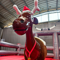 Machine de rodéo gonflable de Noël pour adultes, équipement commercial de rodéo mécanique à vendre