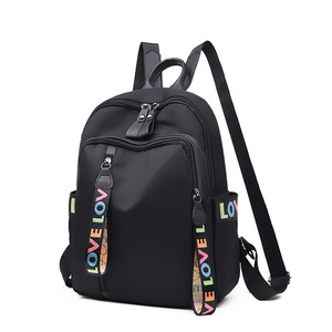 <span class=keywords><strong>Zaino</strong></span> Unisex Estivo Impermeabile in Tessuto Oxford <span class=keywords><strong>Nero</strong></span> di Lusso alla Moda - Product Image 4