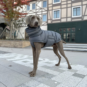 Chaqueta de plumón para perro de cuello alto, ropa para perro <span class=keywords><strong>galgo</strong></span> de alta calidad, Abrigo acolchado para mascotas grande, impermeable para exteriores - Product Image 3